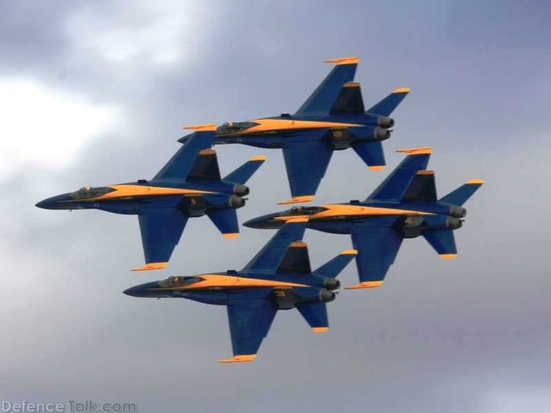 US Navy Blue Angels Flight Demonstration Team