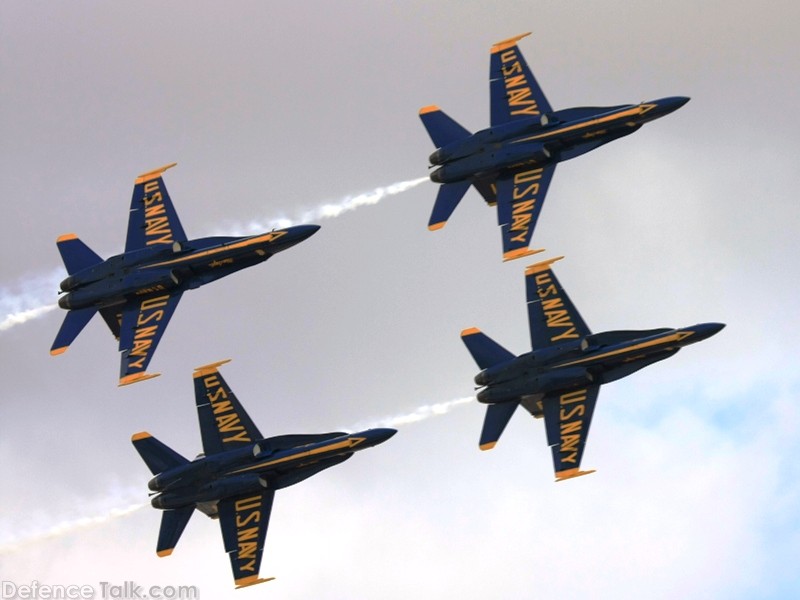 US Navy Blue Angels Flight Demonstration Team