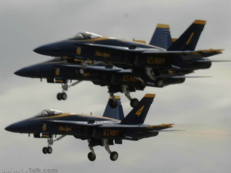 US Navy Blue Angels Flight Demonstration Team