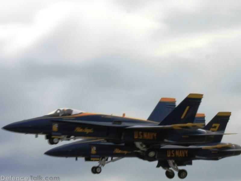 US Navy Blue Angels Flight Demonstration Team