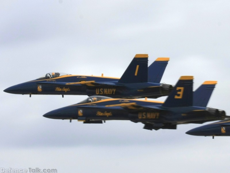 US Navy Blue Angels Flight Demonstration Team