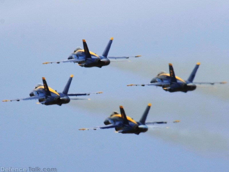 US Navy Blue Angels Flight Demonstration Team