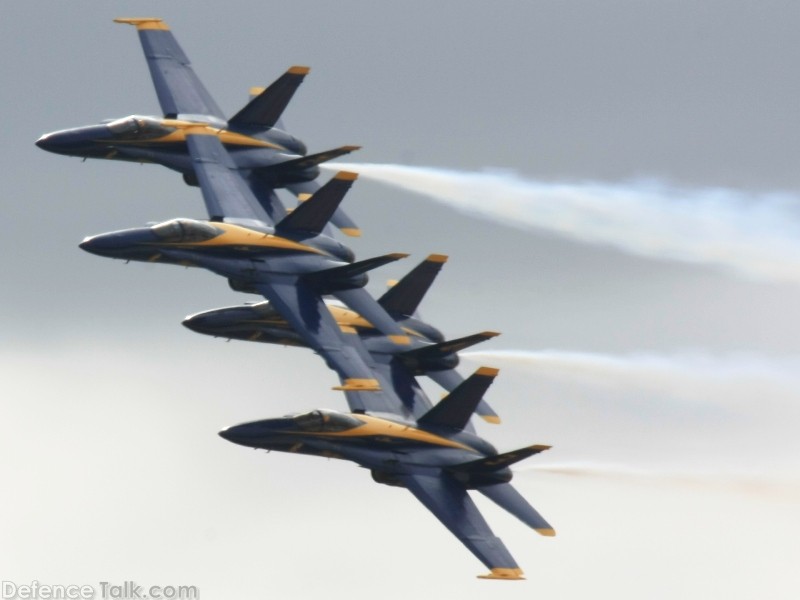 US Navy Blue Angels Flight Demonstration Team