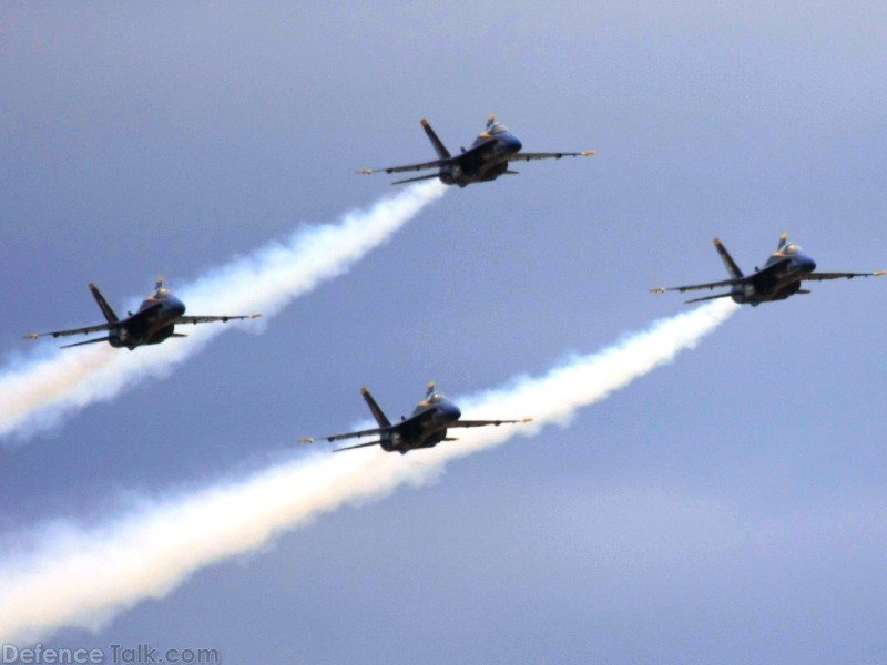 US Navy Blue Angels Flight Demonstration Team