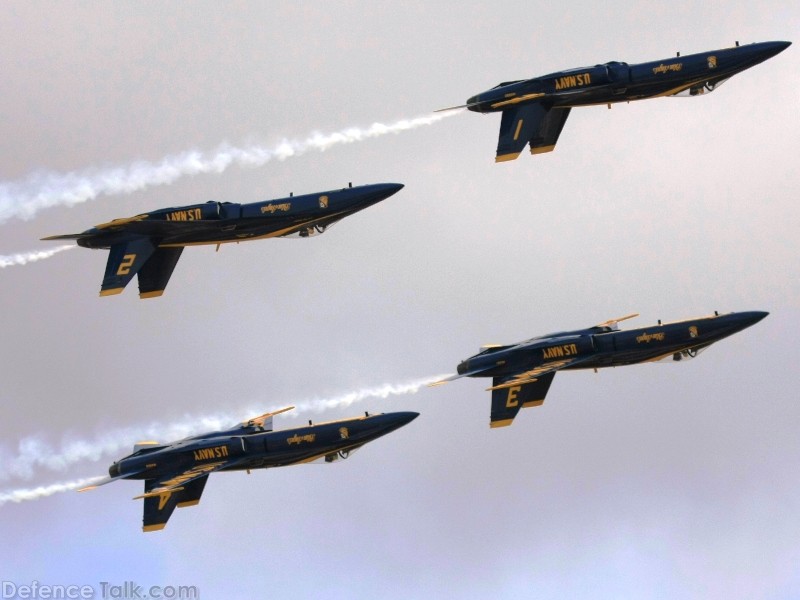 US Navy Blue Angels Flight Demonstration Team