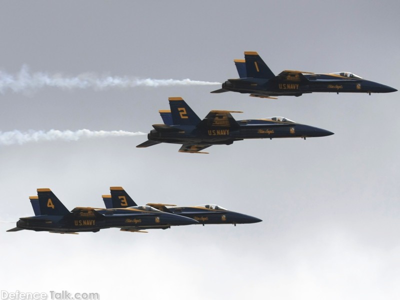 US Navy Blue Angels Flight Demonstration Team