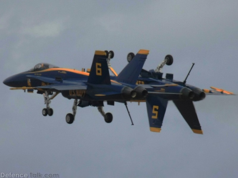 US Navy Blue Angels Flight Demonstration Team