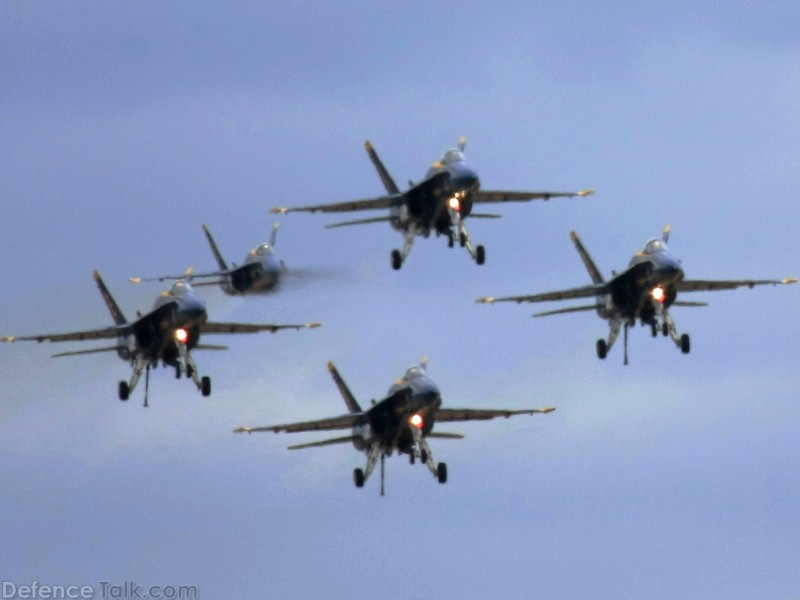 US Navy Blue Angels Flight Demonstration Team