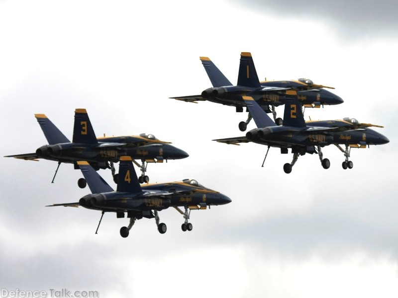 US Navy Blue Angels Flight Demonstration Team