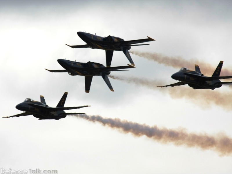 US Navy Blue Angels Flight Demonstration Team