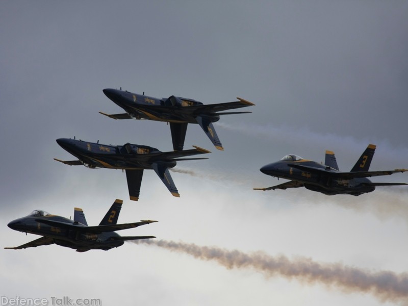 US Navy Blue Angels Flight Demonstration Team