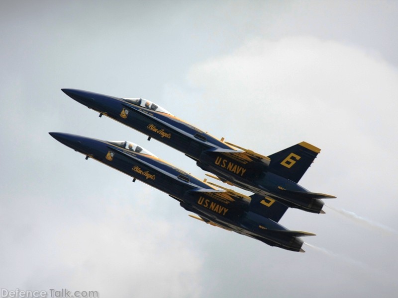 US Navy Blue Angels Flight Demonstration Team