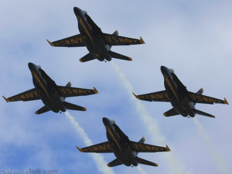 US Navy Blue Angels Flight Demonstration Team