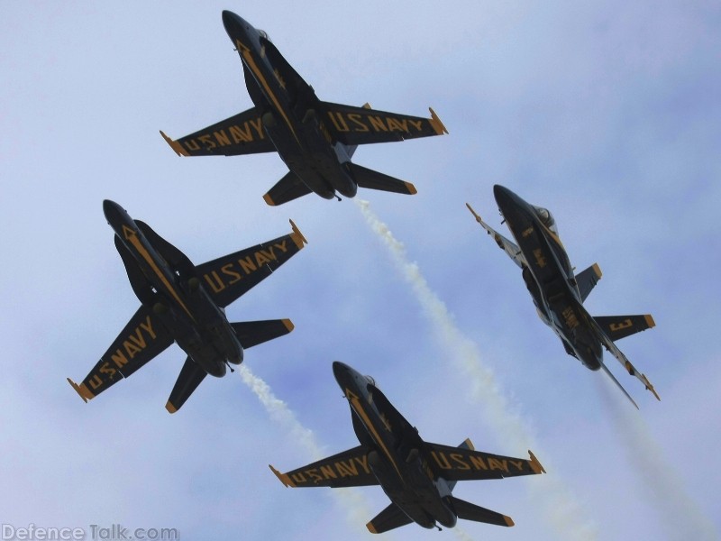 US Navy Blue Angels Flight Demonstration Team