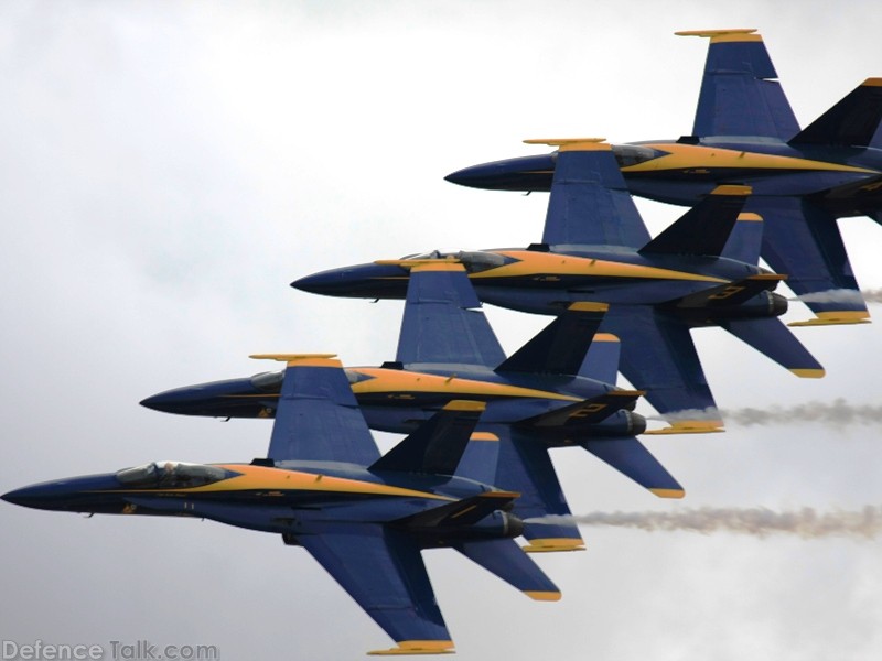 US Navy Blue Angels Flight Demonstration Team