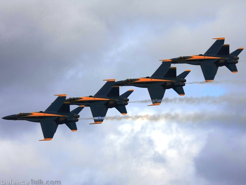 US Navy Blue Angels Flight Demonstration Team