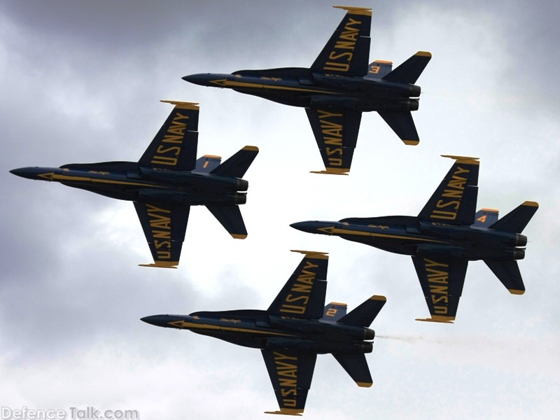 US Navy Blue Angels Flight Demonstration Team