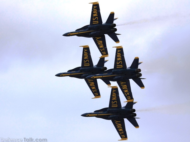 US Navy Blue Angels Flight Demonstration Team