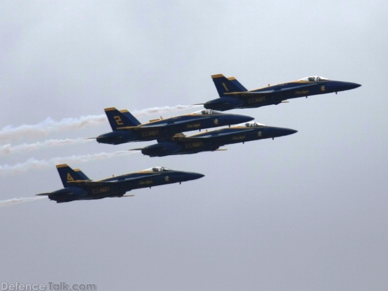 US Navy Blue Angels Flight Demonstration Team