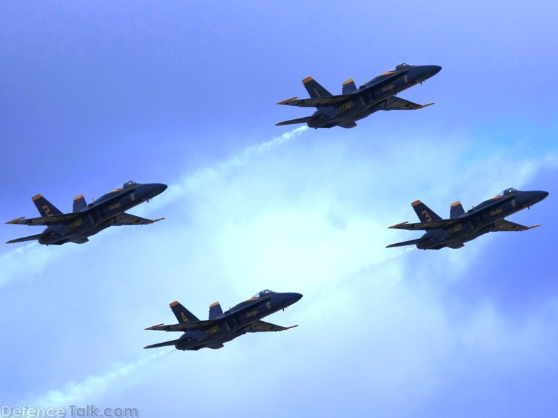 US Navy Blue Angels Flight Demonstration Team