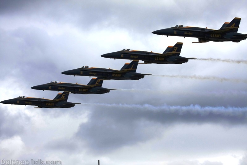 US Navy Blue Angels Flight Demonstration Team