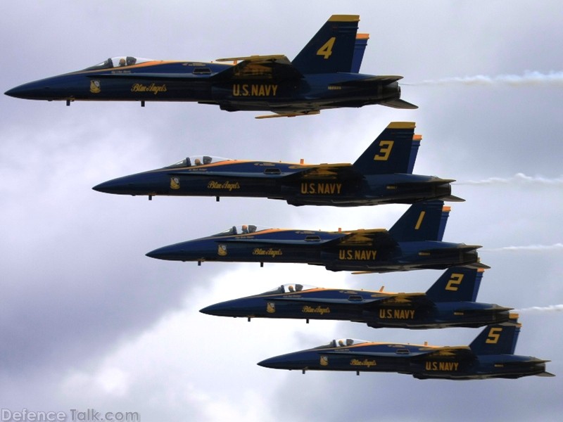 US Navy Blue Angels Flight Demonstration Team