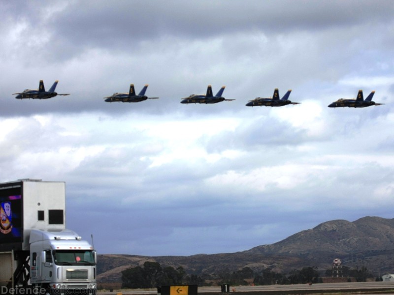 US Navy Blue Angels Flight Demonstration Team