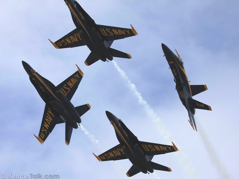 US Navy Blue Angels Flight Demonstration Team