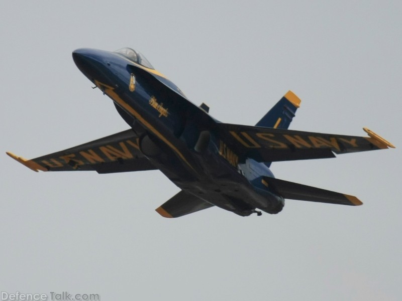 US Navy Blue Angels Flight Demonstration Team