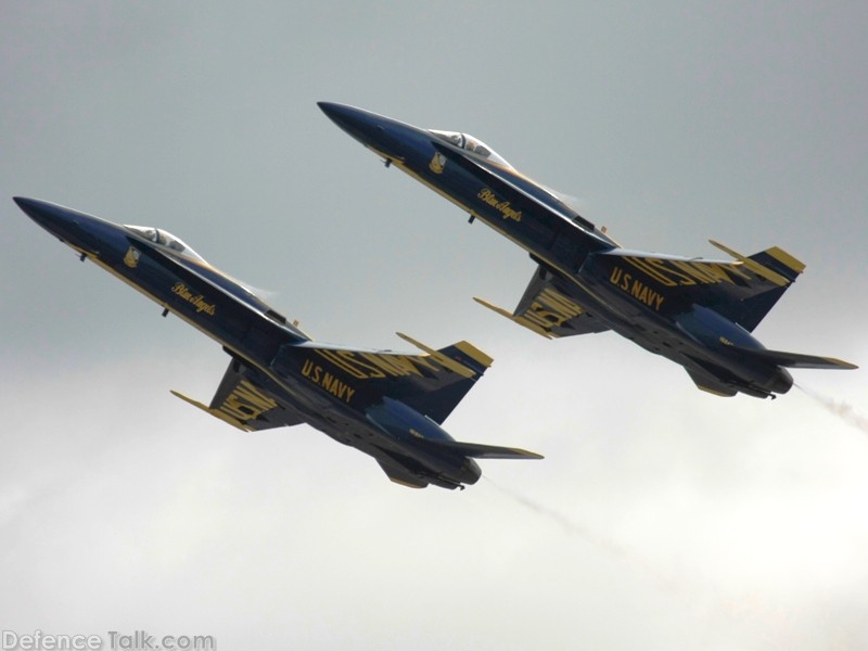 US Navy Blue Angels Flight Demonstration Team