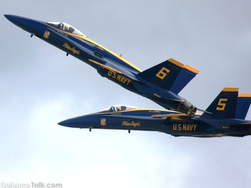 US Navy Blue Angels Flight Demonstration Team