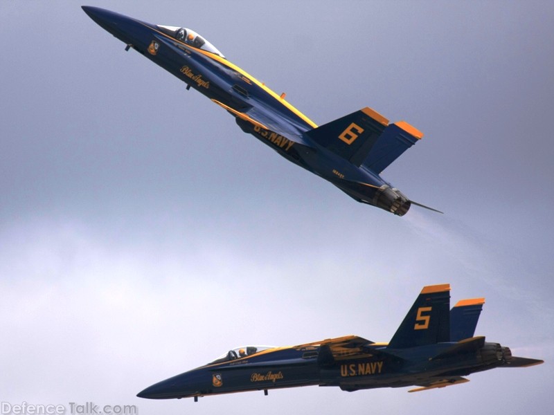 US Navy Blue Angels Flight Demonstration Team