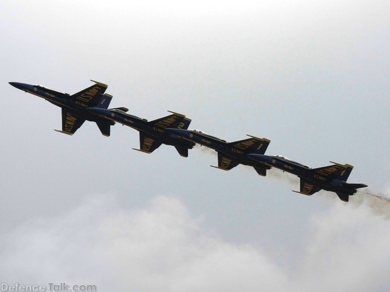 US Navy Blue Angels Flight Demonstration Team