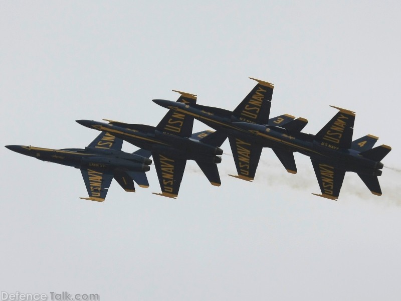 US Navy Blue Angels Flight Demonstration Team