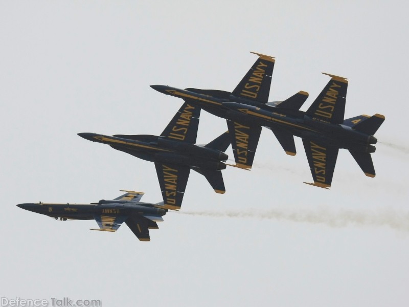 US Navy Blue Angels Flight Demonstration Team