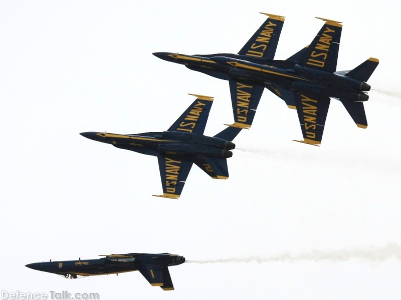 US Navy Blue Angels Flight Demonstration Team