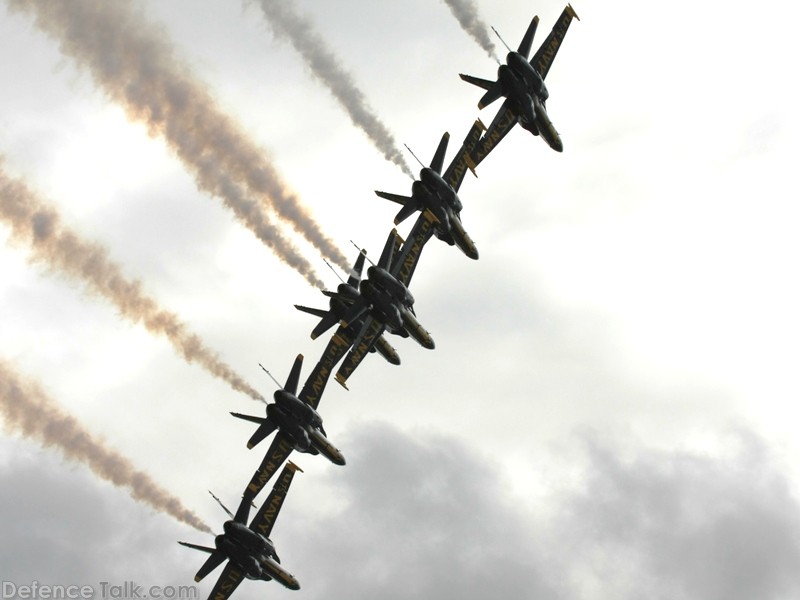 US Navy Blue Angels Flight Demonstration Team