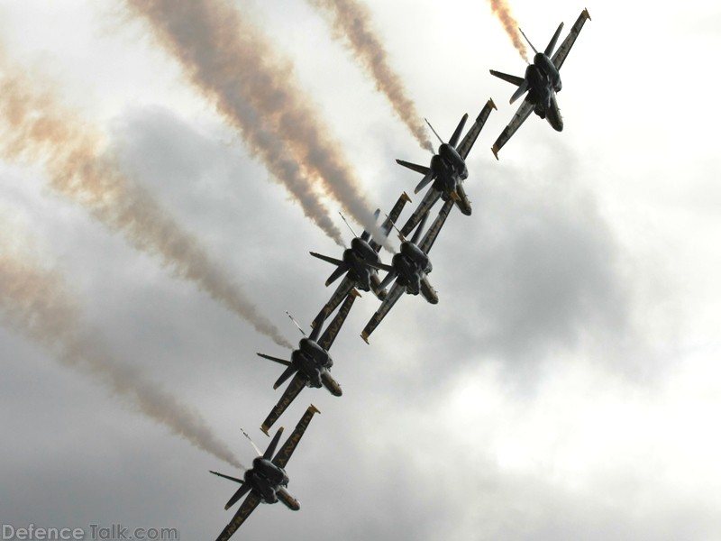 US Navy Blue Angels Flight Demonstration Team