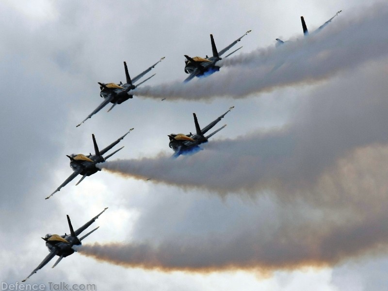 US Navy Blue Angels Flight Demonstration Team