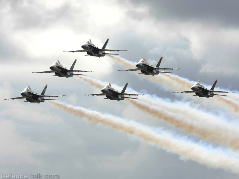 US Navy Blue Angels Flight Demonstration Team