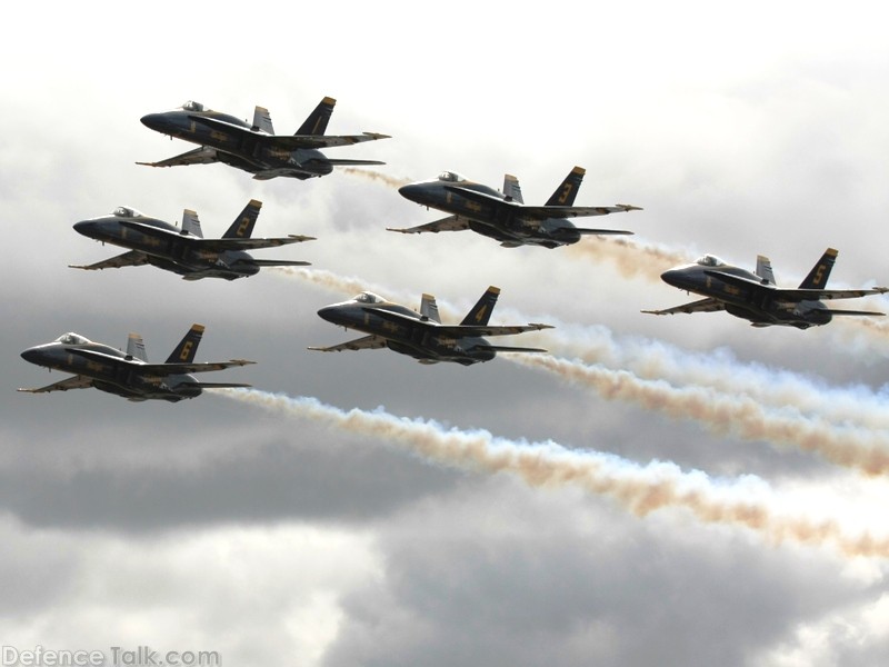 US Navy Blue Angels Flight Demonstration Team