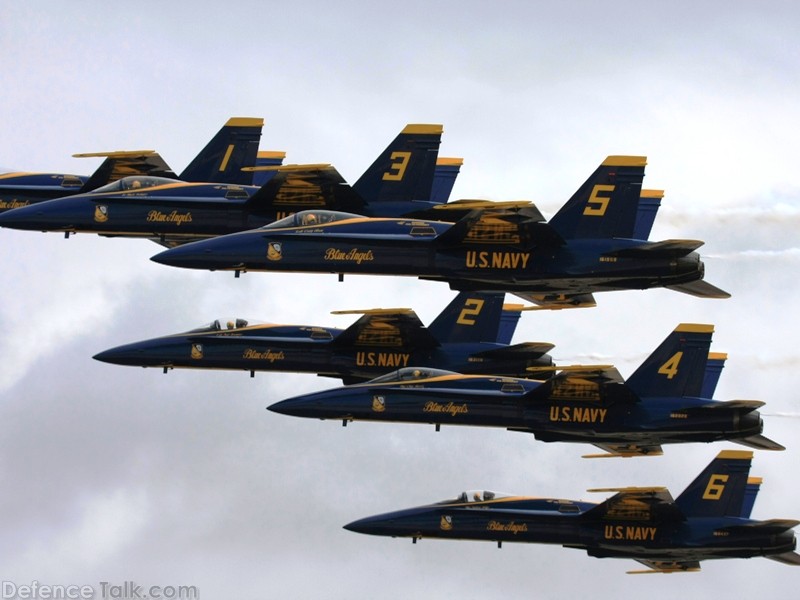 US Navy Blue Angels Flight Demonstration Team