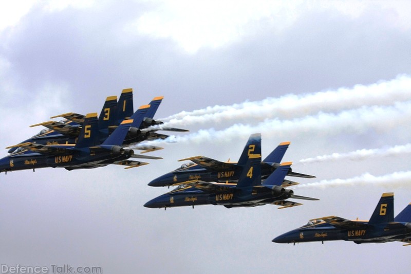 US Navy Blue Angels Flight Demonstration Team