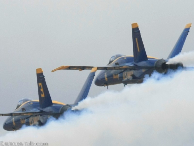 US Navy Blue Angels Flight Demonstration Team