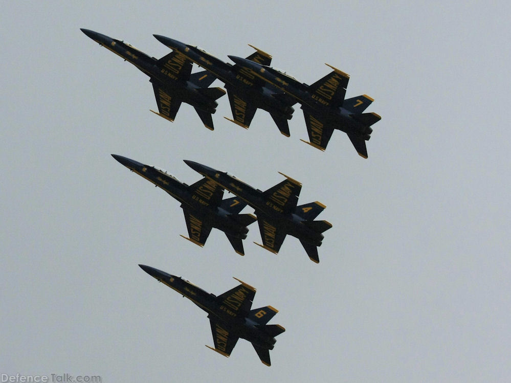 US Navy Blue Angels Flight Demonstration Team