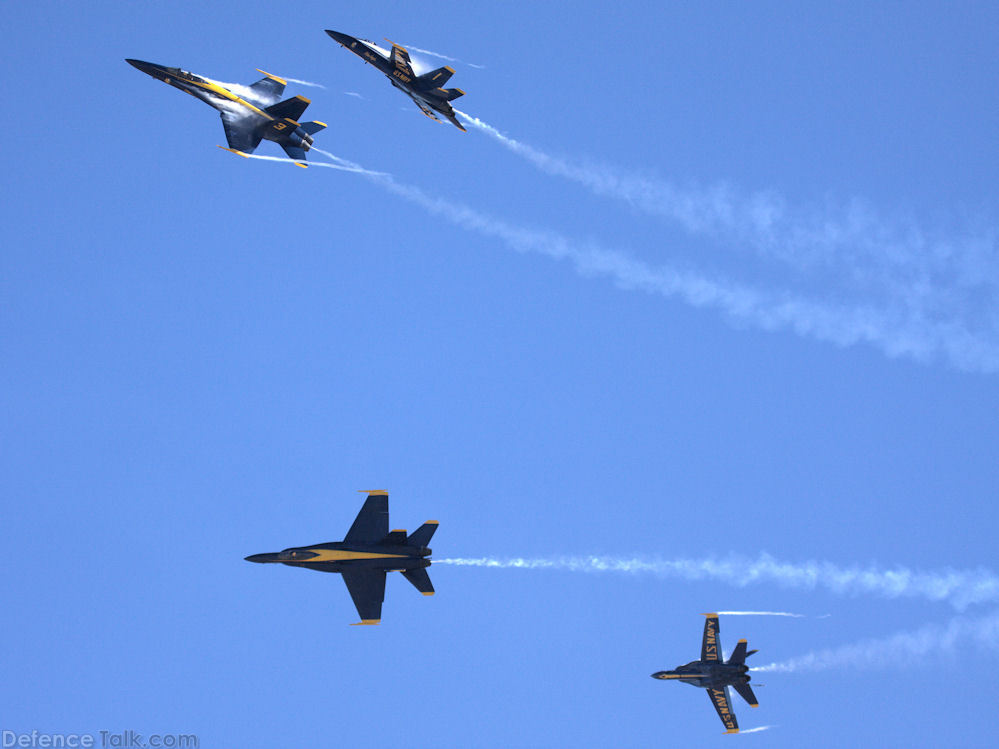 US Navy Blue Angels Flight Demonstration Team