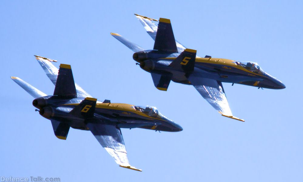 US Navy Blue Angels Flight Demonstration Team