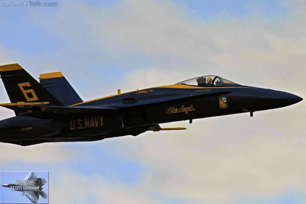 US Navy Blue Angels Flight Demonstration Team