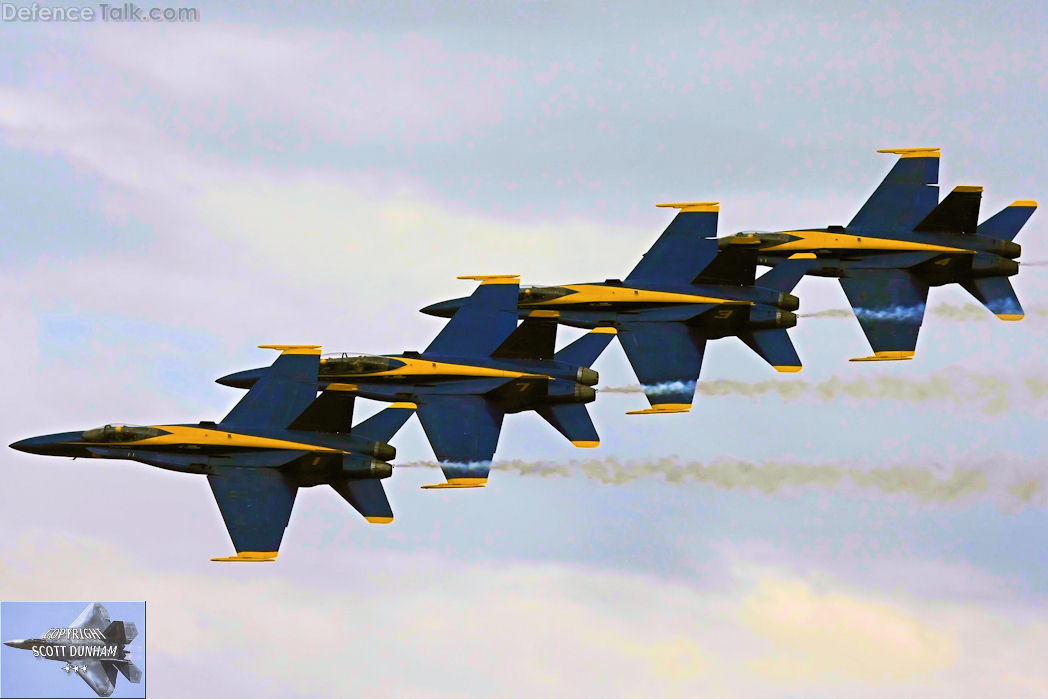 US Navy Blue Angels Flight Demonstration Team