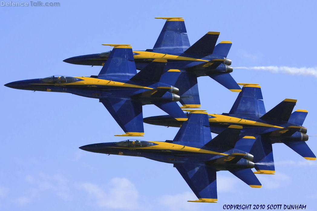 US Navy Blue Angels Flight Demonstration Team